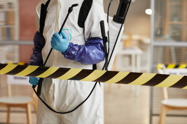 Professional Biohazard Cleanup technician working in Wellington, FL
